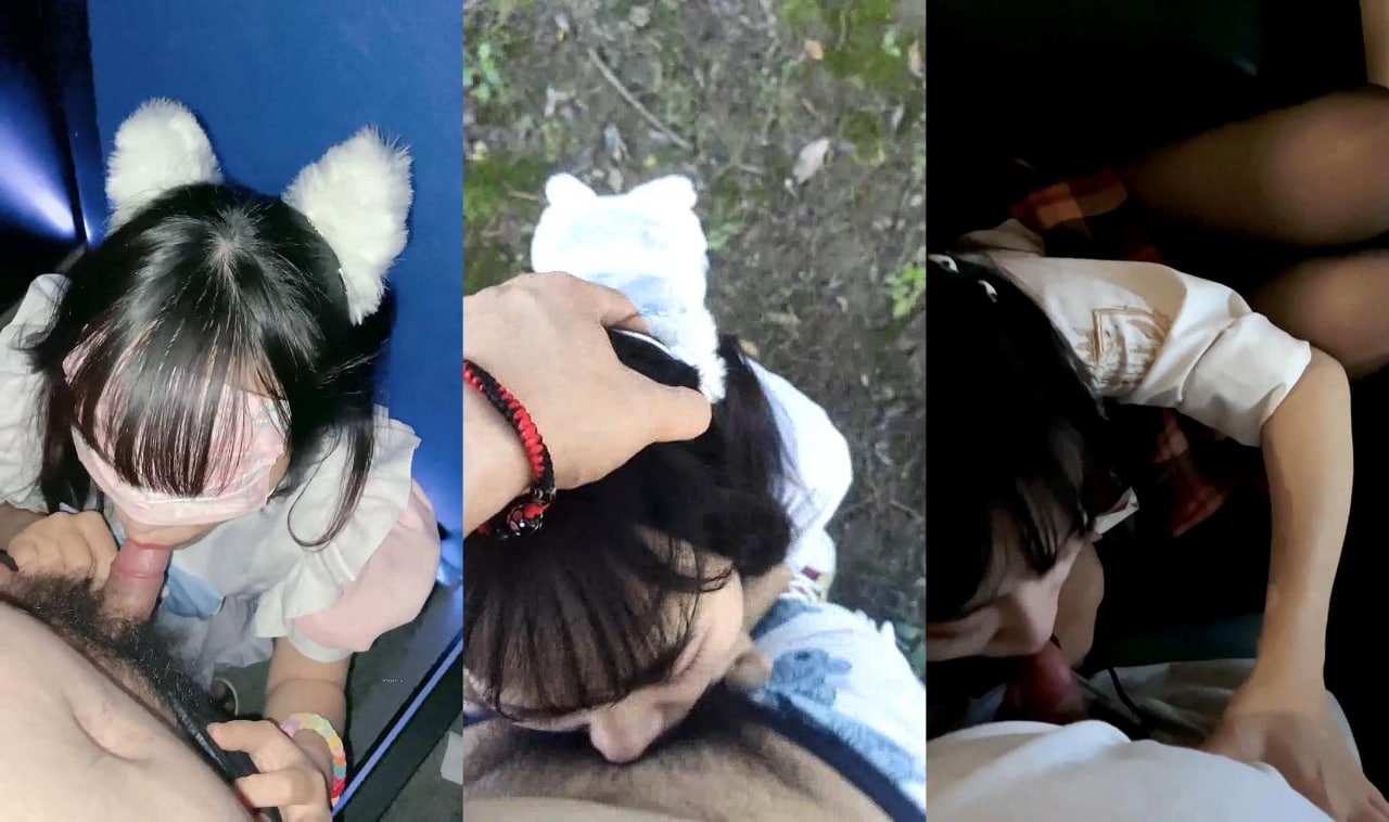 【极品萝莉_户外性体验】调教玩操制服萝莉小母狗，电影院做爱，摩天轮口爆，网吧JK跪舔，车震口爆，高清720P原版无水印1