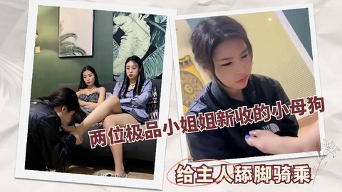 两位极品小˙姐姐新收的小母狗 给主人舔脚骑乘