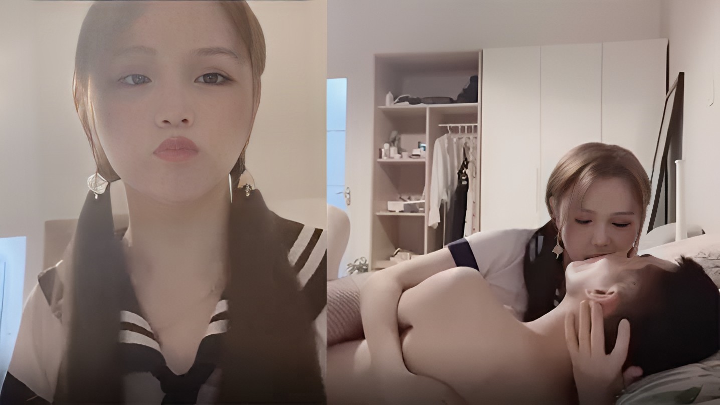 TS趙恩靜黑色網襪JK制服約啪被激烈操射人妖